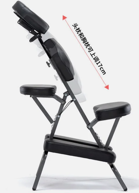 Description Picture 3 of itemFashion Salon Beauty Furniture Foldable Portable Aluminium Alloy PU Leather Red Black White Massage Tattoo Chair Bed Table