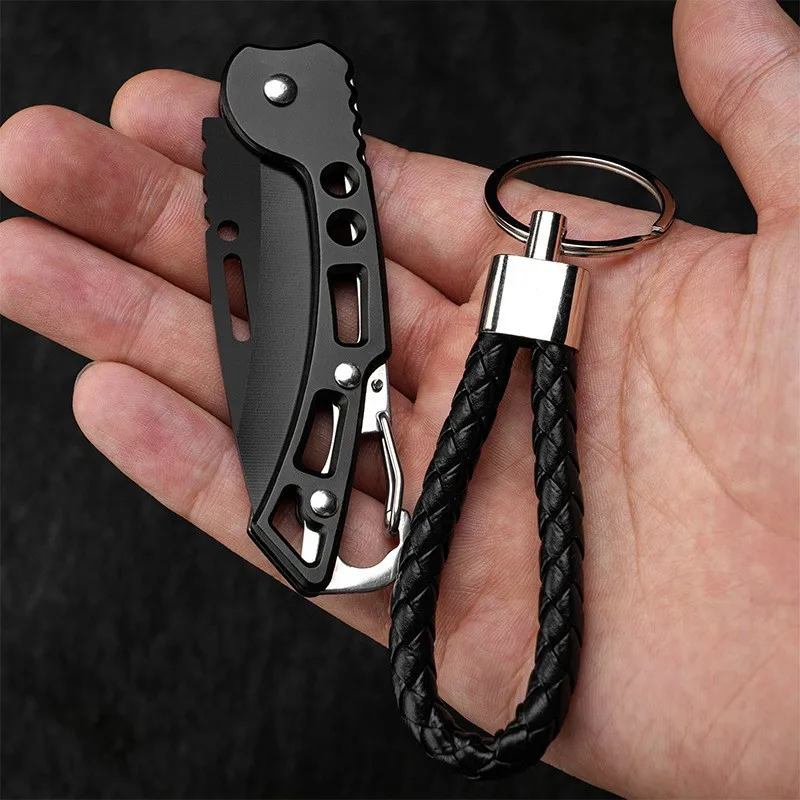 Folding Knife Stainless Steel Survival Hunting Camping Fishing Portable Fruit Carrying Outdoor Tools Survival Hand Tools folding knife