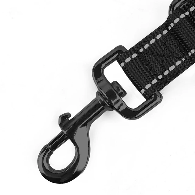 30/45/60cm Dog Rope Short Dog Lead Nylon Reflective Big Dog Training Leash With Zinc Alloy Lock Lockable 360 Degree Rotation 3