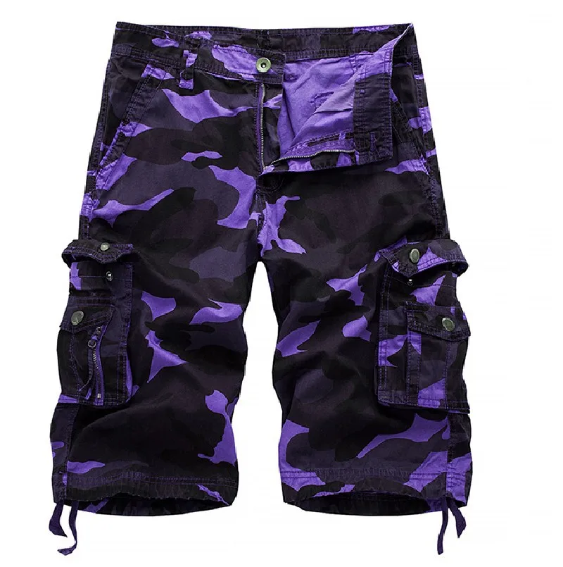 New Men's Cargo Short pants camouflage Loose Summer Beach Shorts  military  men pants