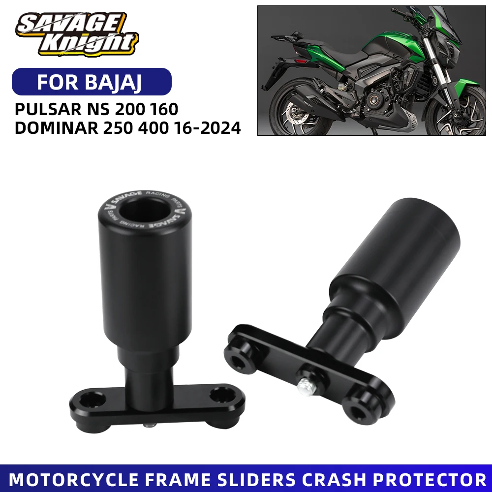 

2024 For Bajaj Pulsar NS200 NS160 Dominar 250 400 Frame Slider Crash Protector Hub Pad Fairing Crash Guard NS 200 160 2012-2023