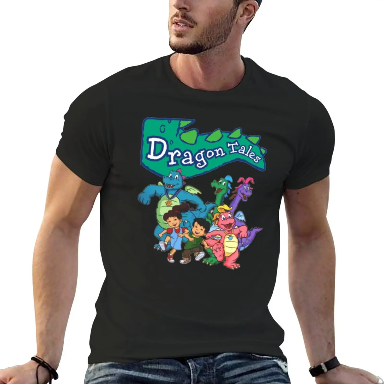 

dragon tales T-Shirt plus size tops boys t shirts Aesthetic clothing vintage clothes t shirts for men