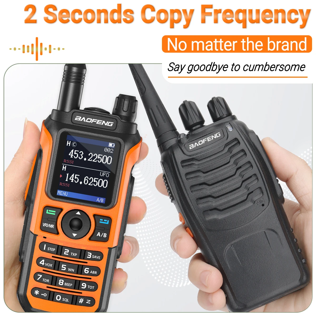 Baofeng UV-21 PRO V2 walkie talkie dlouhé rozsah bezdrátový kopie frekvence type-c nabíječka tri pás sytý vodotěsný dva způsob rádio