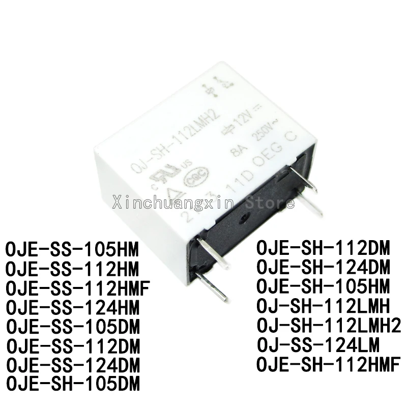 Produktbild von OJE-SS-124HMF Relais – 24V DC, 10A, 4 PIN – Signalrelais Im SOP-Gehäuse, 20 Stück (SS 124HMF)