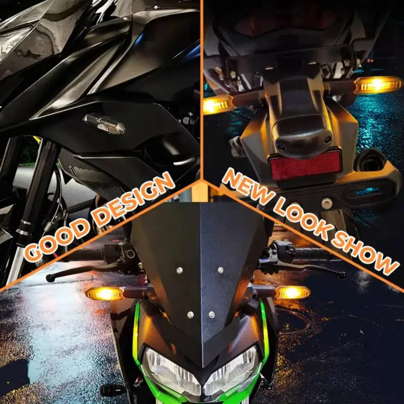 카와사키 닌자 250 300 400 650 1000 ZX-6R ZX-10R Z250SL Z1000SX 회전 신호 표시등 오토바이 블라인커 램프 브래킷