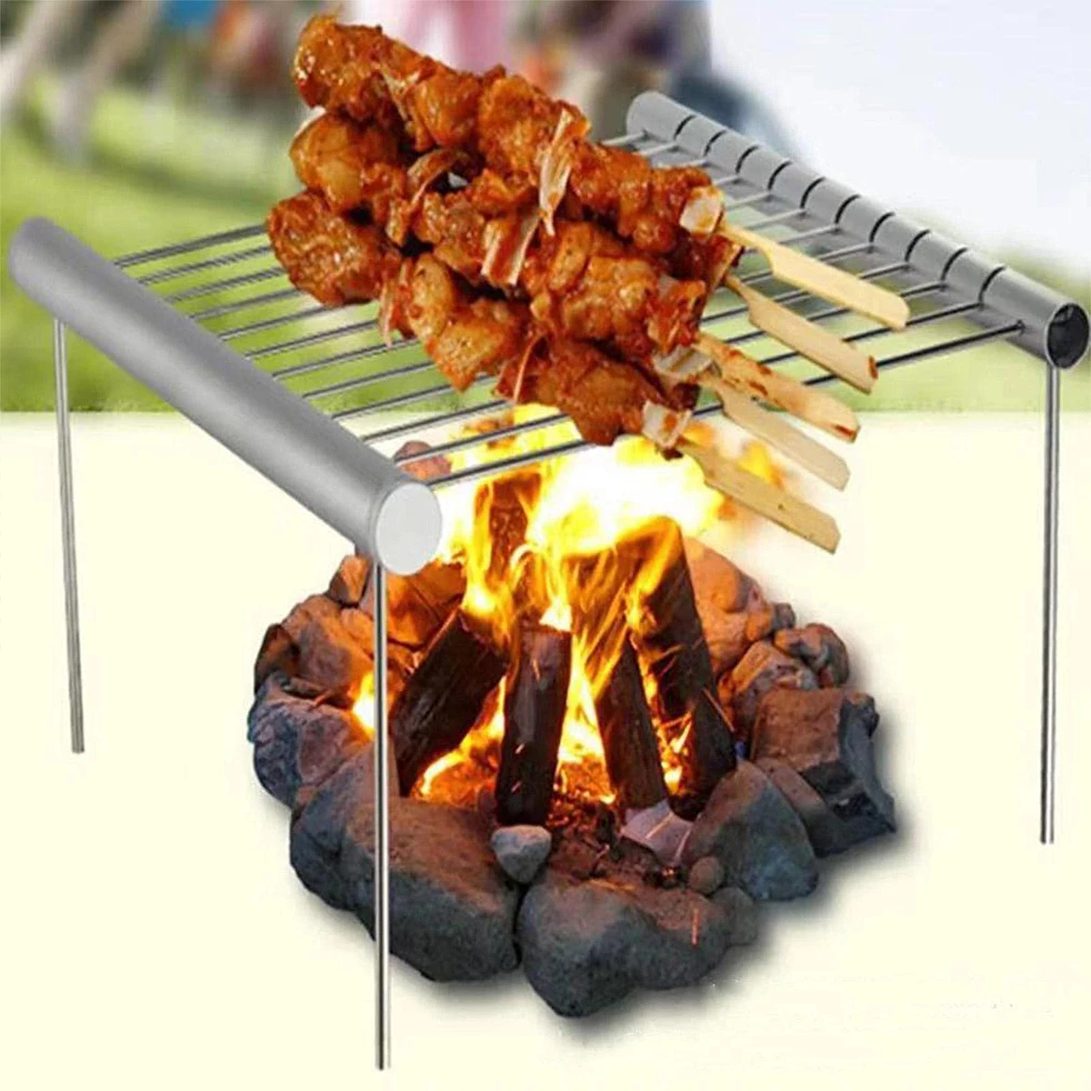 

Portable Grill Is Compact Durable Simple And Long-lasting Mini Grill Suitable For Camping Ranching Fishing Traveling Festivals