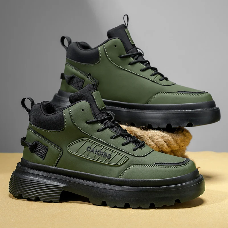 Men's Outdoor Casual Shoes, Hiking Shoes with Comfortable Arch Support and Stability Technology, Lace-Up Shoes, All-Season Outdoor Shoes, Suitable for Men - Ideal for Walking, Jogging, and Hiking, Lace-Up Closure, Comfortable and Safe, High-Quality Men's Shoes