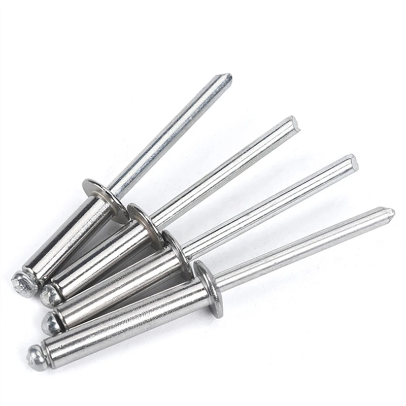 Rivets and Fasteners Rivets and Screws 50pcs M3 M3.2 M4 M5 304 Stainless Steel Blind Rivet Pop Round Head Pull Rivet Decoration Nail Exhaust Pop Pull