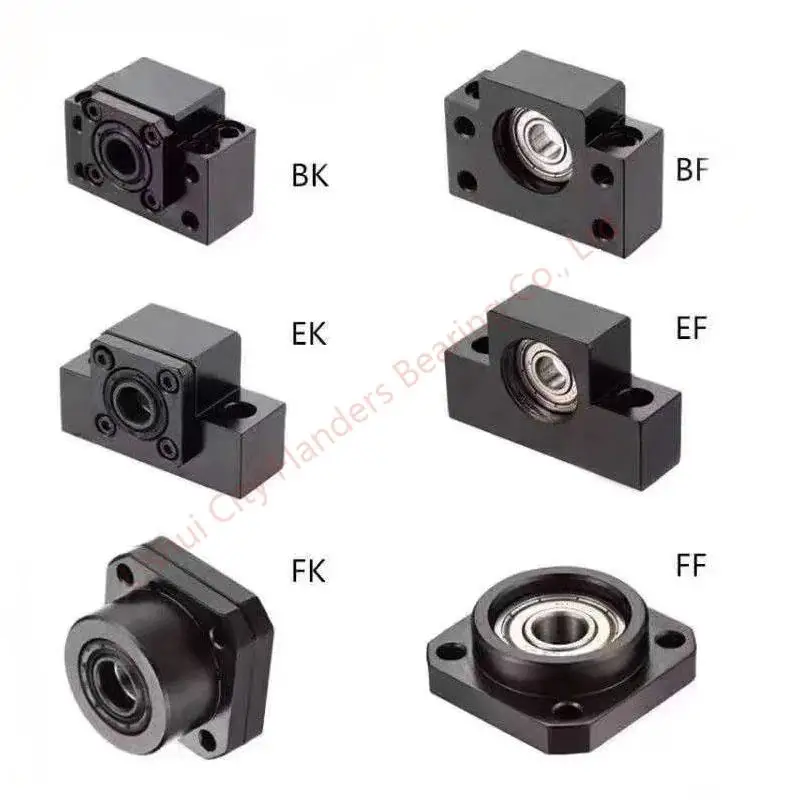 2Sets Ballscrew End Supports: 2Pc BK12 + 2 BF12 1605 1604 Ballscrew End Support CNC Parts For SFU1605 SFU1604