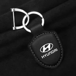 Premium Leather Zinc Alloy Car Keychain with Anti - Loss Keyring Accessories (1pc - black)