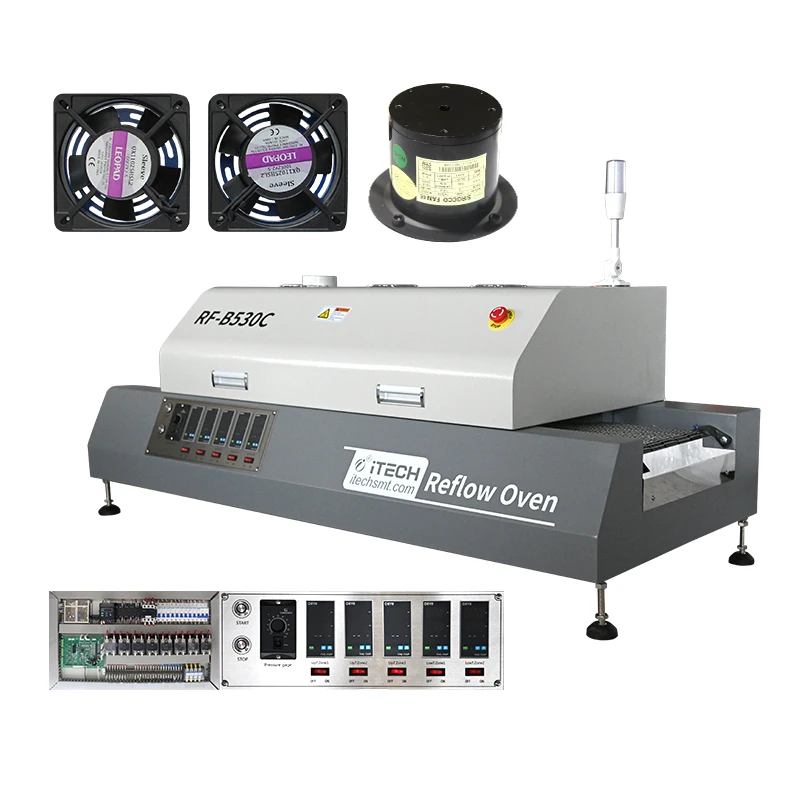 RFB530C Smd Smt Reflow Wave Oven Infrared IC Heater Soldering Station