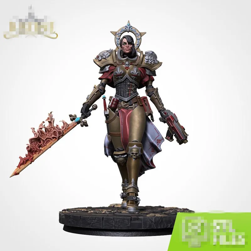 Figure In Resina Kit Modello 1/24 Scala 80Mm Miniature Wargame Sisters Of Battle (Doppia Testa) Diytoys Non Assemblati E Non Verniciati