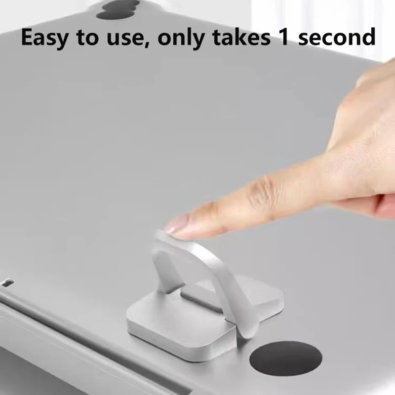 2pc 노트북 스탠드 미니 휴대용 홀더 접이식 Nvisible 노트북 라이저 브래킷 Macbook 노트북 스탠드 냉각 홀더