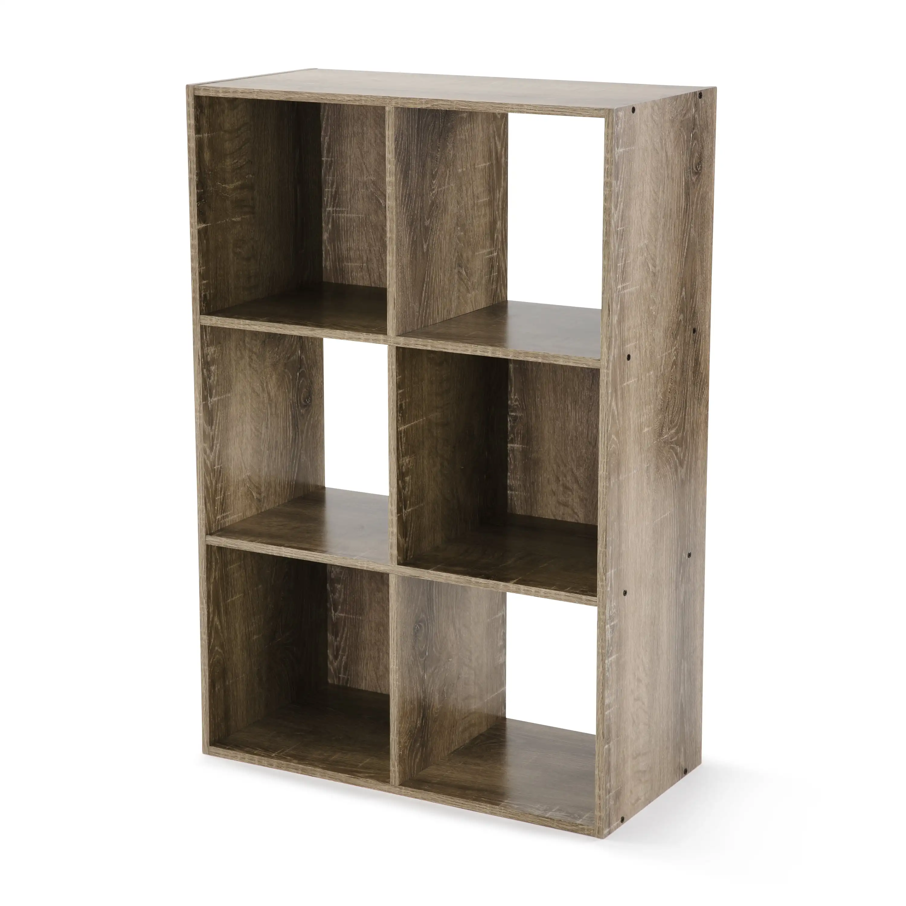

6-Cube Storage Organizer, Rustic Brown Book Shelf Furniture Book Shelf Wall
