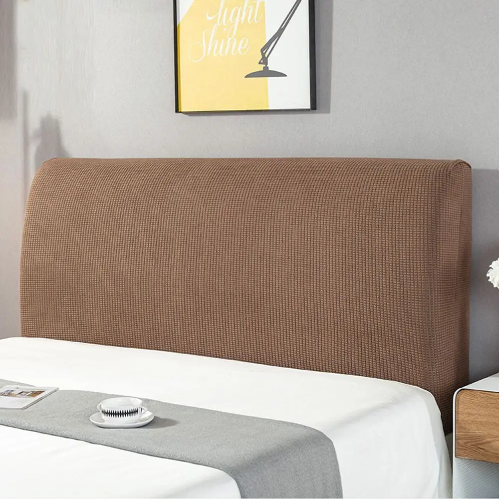 Elastic Home Solid Color Bed Head Covers Dustproof Slipcover Back Chair Cover Bed Headboard Cover