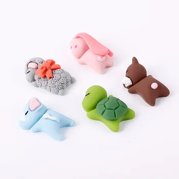자동차 미니 만화 동물 장식 센터 콘솔, 곰, 거북이, 코끼리, 토끼, 양 장식, 자동차 백미러, 자전거 장식, 5 개