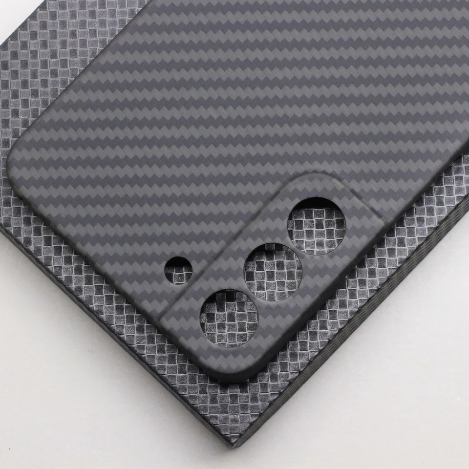 Amstar Carbon Fiber Camera Protection Phone Case for Samsung S22 Plus S22 Ultra Ultra-thin Business Aramid Fiber Phone Cover