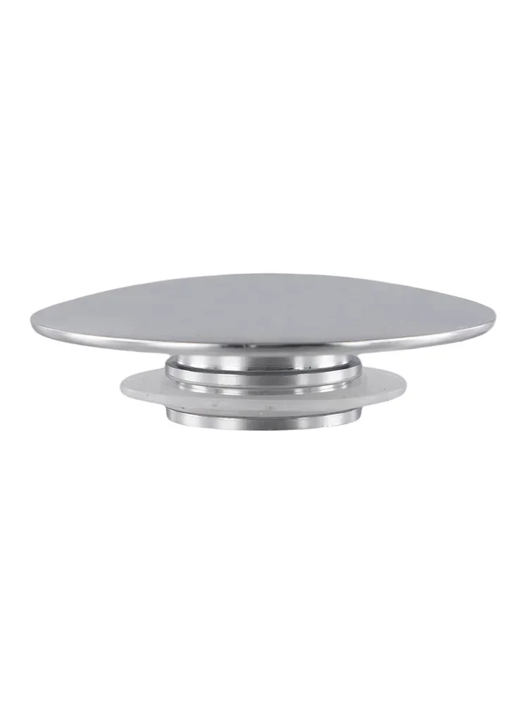Top Sink Plug 6.6cm Pop-Up Push Button Silver Chrome Accessories Basin Brass Chrome Finish