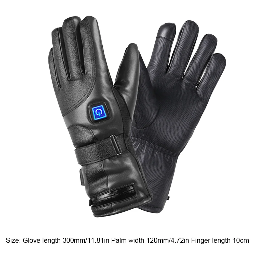 Rechargeable Electric Winter Gloves Thermal Touchscreen Gloves Battery Powered Heating for Outdoor Cycling Skiing Hiking
