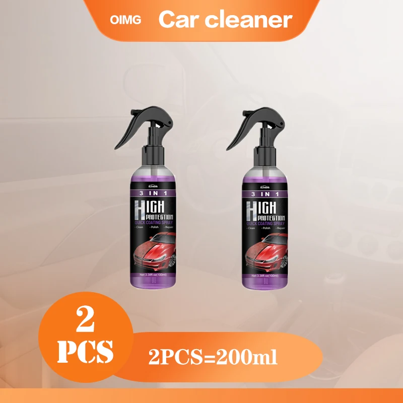 High Protection 3 In 1 Car Coating Spray 100ml Auto Nano Ceramic Coating  Polishing Spraying Wax Car Paint Scratch Repair Remover - AliExpress