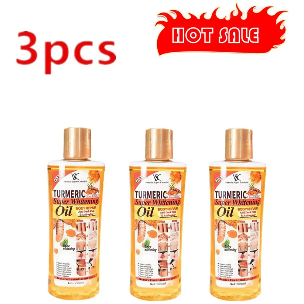 

3X Turmeric Essential Oil Facial Body Massage Moisturizing Diffuser Aromatherapy Face Care Body Care Anti Aging Remove Dark Sp