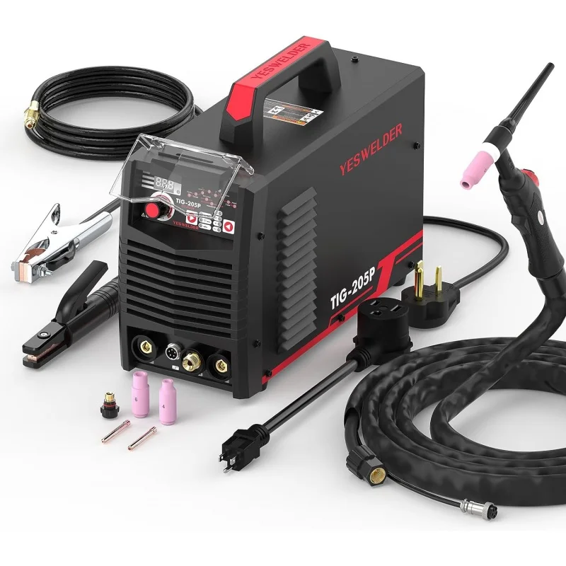 

Сварочный аппарат YESWELDER TIG с импульсом 205Amp, ручка/DC TIG/Pulse TIG 3 в 1, 110 и 220 В, двойное напряжение, сварочный аппарат ручной работы