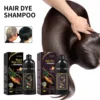 100ml Permanent 3in1 Hair Dye Shampoo Polygonum Multiflorum Natural Gary Hair Dark Plant Essence Coloring Cover for Women Men 3