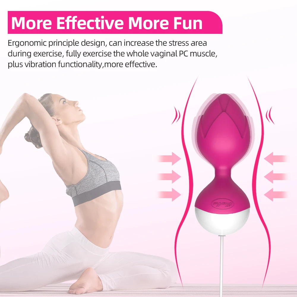 Remote Control Kegel Ball Vaginal Tighten Exercise Trainer Ben Wa Wireless 10 Speeds Vibrating Eggs Vibrator Sex Toys for Women kegel balls