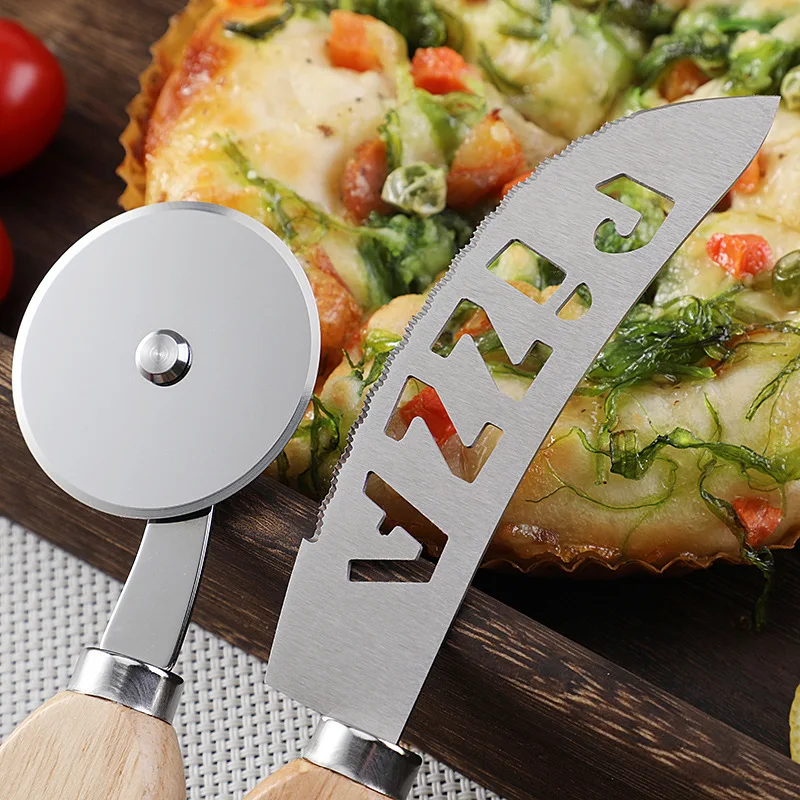 Pizza Cutter Stainless Steel Pizza Knife Slicer Kitchen Gadgets for Cheese Cake Bread Pie Waffles Bakeware Kitchen Tools pizza cutter cake cutter pizza knife