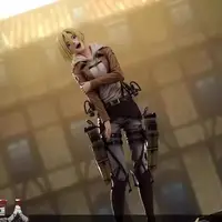 ⁦مجسم أنمي هجوم العمالقة - آني ليونهارت 28 سم | Attack on Titan Annie Leonhart Anime Figure 28cm⁩ - الصورة ⁦2⁩