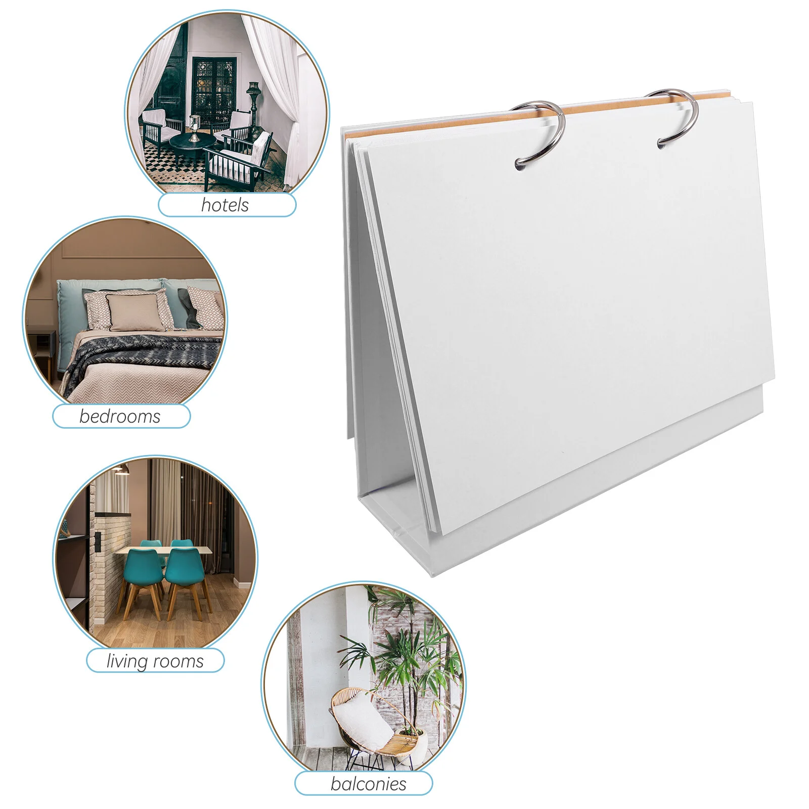 

Blank Desk Calendar Desktop Hand Drawing Graffiti White Decorative Standing Office
