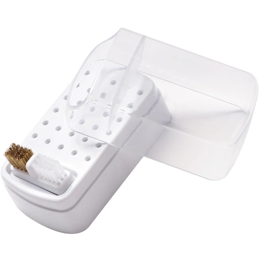 

Display Stand Grinding Head Cleaning Box Nail Stuff Organizer Manicure Supply Plastic Grinder Storage