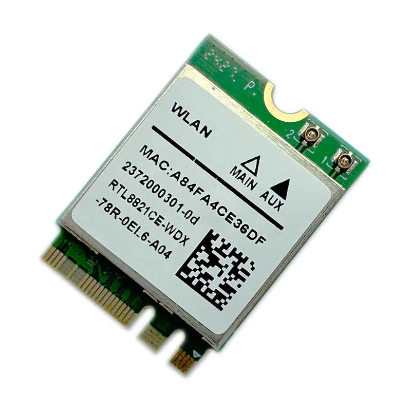 RTL8821CE 802.11AC 1X1 Wi-Fi+BT 4.2 콤보 어댑터 카드 무선 네트워크 카드, DELL ASUS, 중국 Acer RTL8821에 적합
