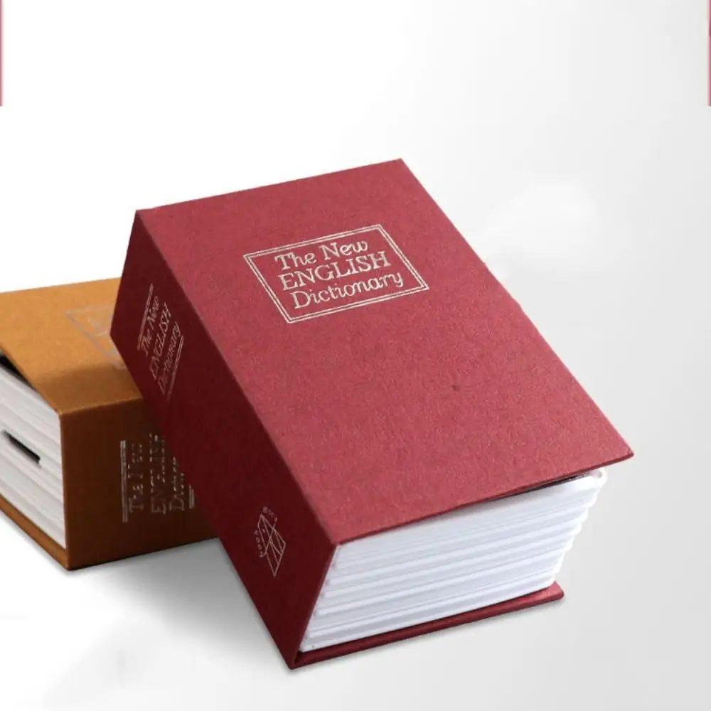 사전 빈 책 금속 상자 시뮬레이션 책 숨겨진 금고 열쇠 상자, 잠금 장치 숨기기..