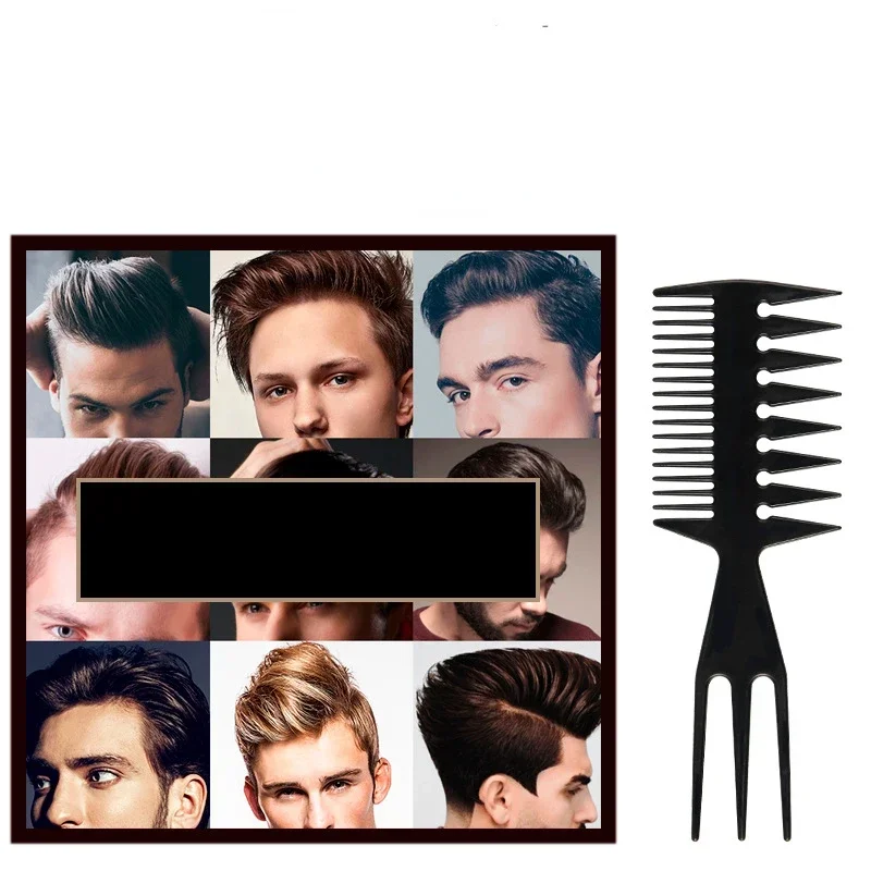 Combs Fish Bone Shape Double Side Professional Tooth Hair Brush Barber Hair Dyeing Cutting Coloring Brush Man Hairstyling Tool