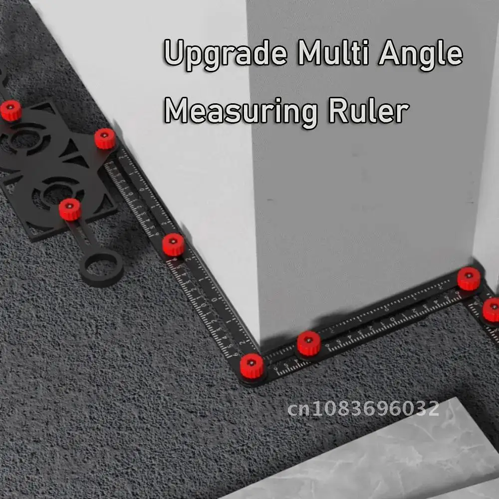 

Alloy Angle Ruler Finder Multi-Fold Measuring Ruler Perforated Mold Template Locator Drill Guide Tile Hole Drill Guide Locator