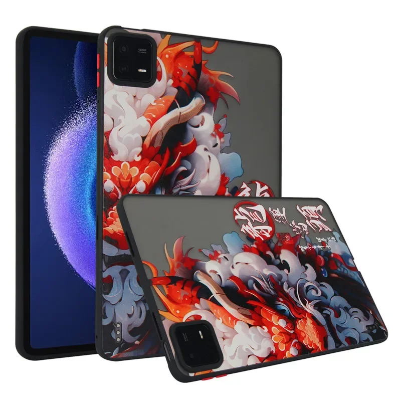 Chinese Style Dragon Tablet Case - Matte Shockproof Protective Back Cover