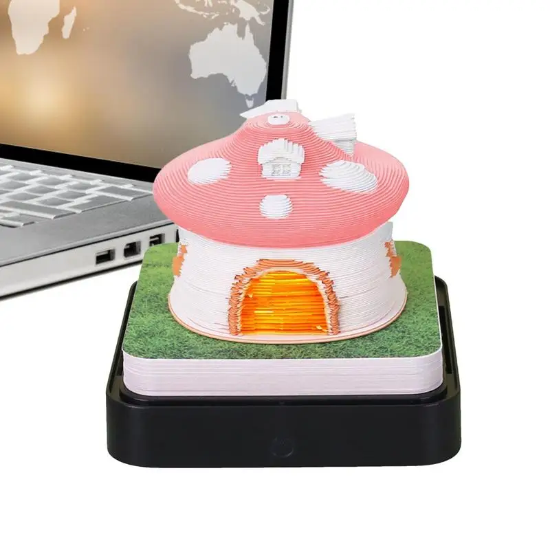 

3D Notepad Led 3D Calendar 2024 3D Memo Pad Block Notes Offices Paper Notes Christmas Birthday Gift