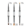 BQAN  Double Head Pink Crystal Handle Drawing Brush Liner Brush Painting Pen Gel Polish Crystal Nail Art Manicure Tools 3