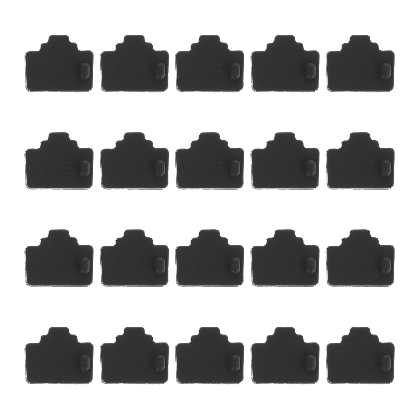 

20pcs Silicone Plugs Router Protective Cover Router LAN Port Blocker