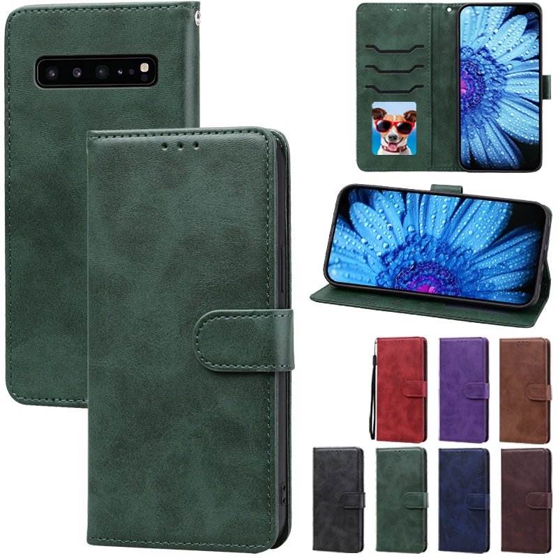 Deluxe Leather Flip Wallet Phone Case with Magnetic Closure