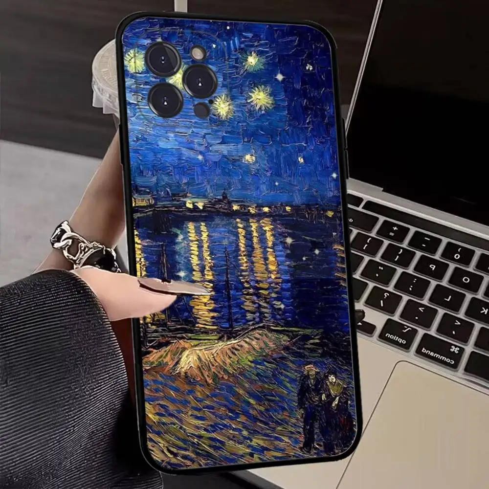 Van Gogh Starry Sky Art Soft Silicone Phone Case