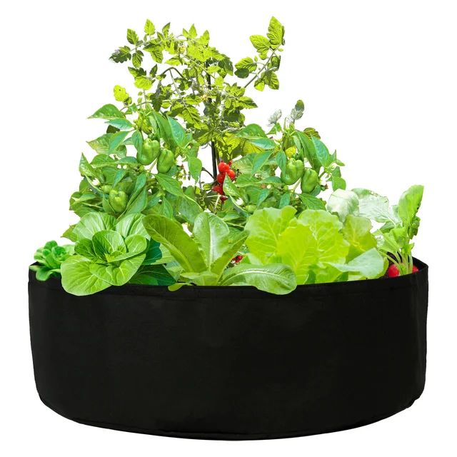 50 Gallon Kertnövény Táskák Kerti Növény Filc Szövet Virágzöld Növényi Növények Beltéri Kültéri Tartályok Otthoni Kiegészítők - Image 3