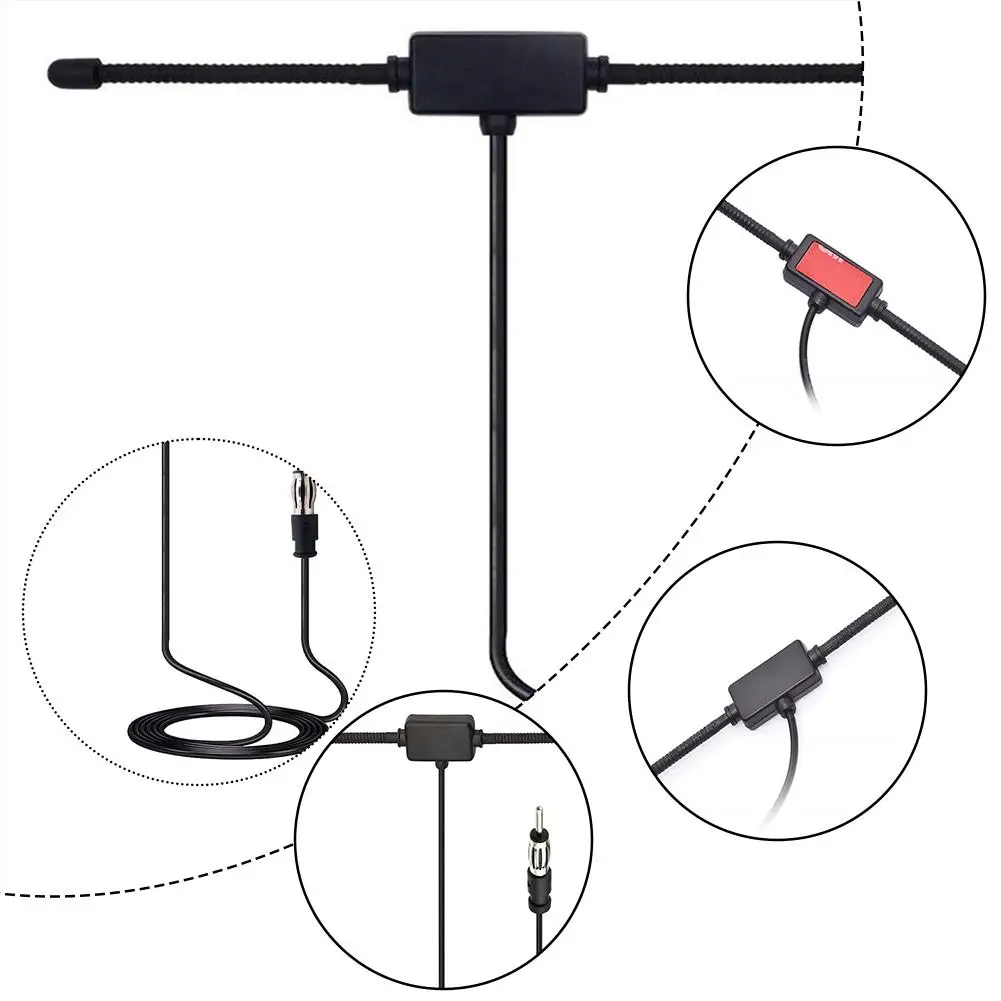 AntenaDipoloAMFMUniversalparaAuto,Camioneta,SUV,Radio,UnidadPrincipalEstéreo,Receptor,Sintonizador,AntenaFMparaAuto-AliExpress