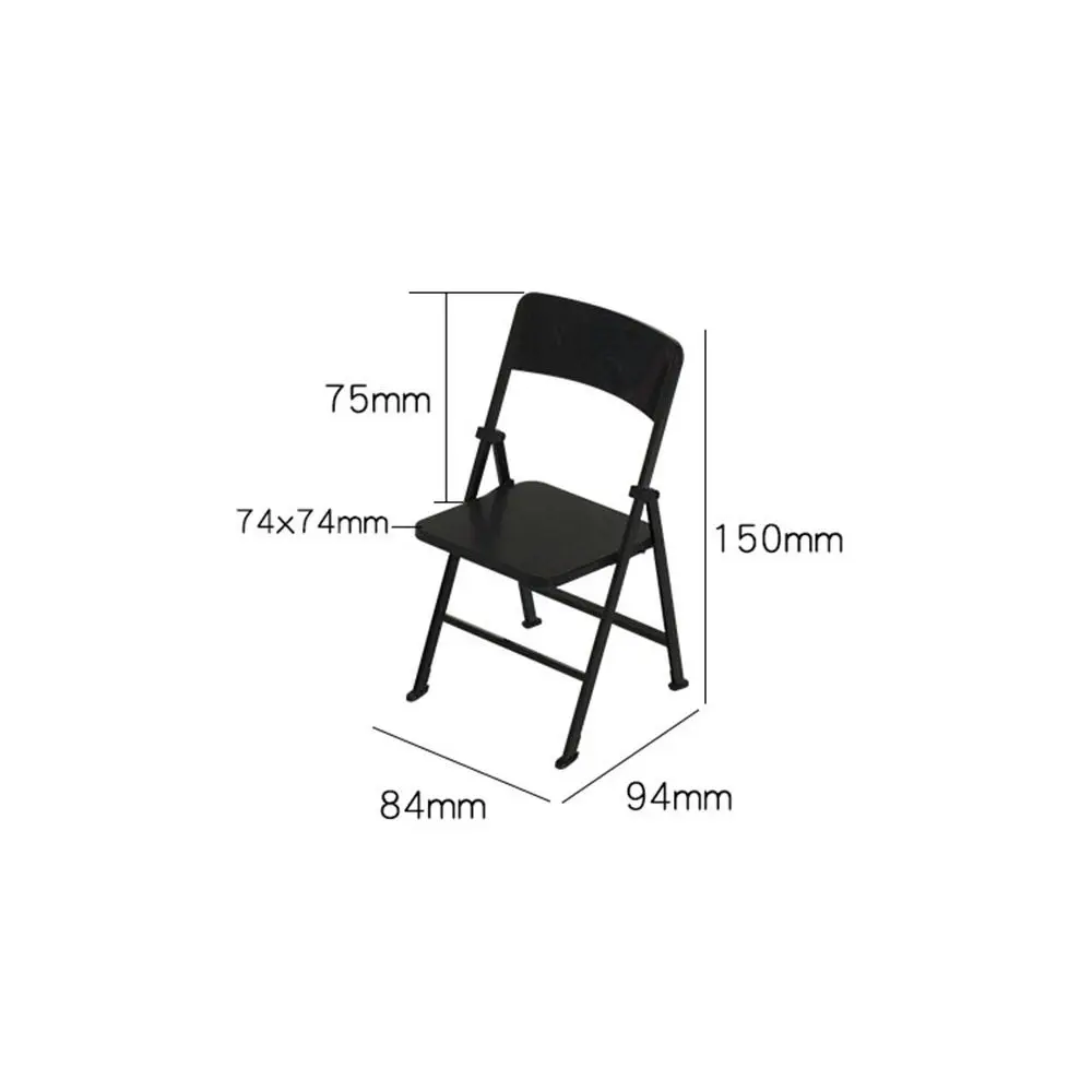 Foldable Plastic Beach Chair for Dollhouse Mini Garden