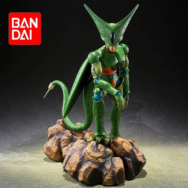 

Anime Dragon Ball Z Shf Action Figure Original Bandai Shfiguarts Action Collectible Cell First Form Model Children'S Gift Toys