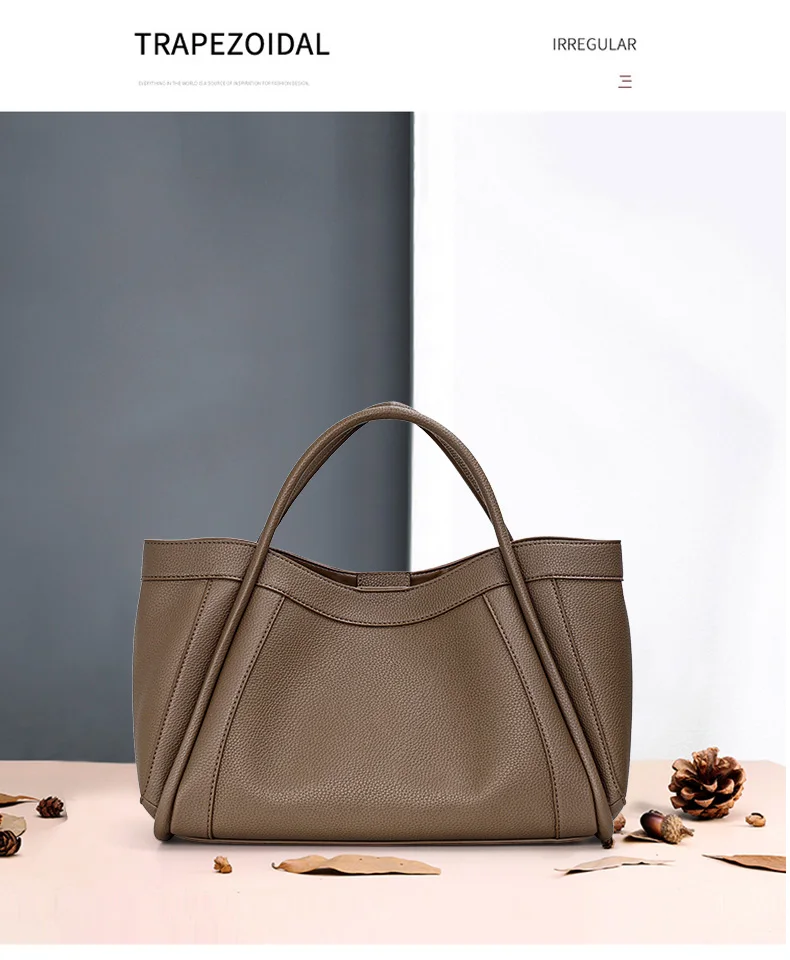 2026 Neuer Stil Hochwertige Damen-Umhängetasche aus Rindsleder, Große Kapazität Echtes Leder, Vielseitige Damenhandtasche mit Premium-Qualität – Detail 3