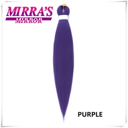 Vibrant Multi - Color Pre - Stretched Soft Yaki Braiding Hair Extensions - 10Pcs/Lot (FR  Purple)