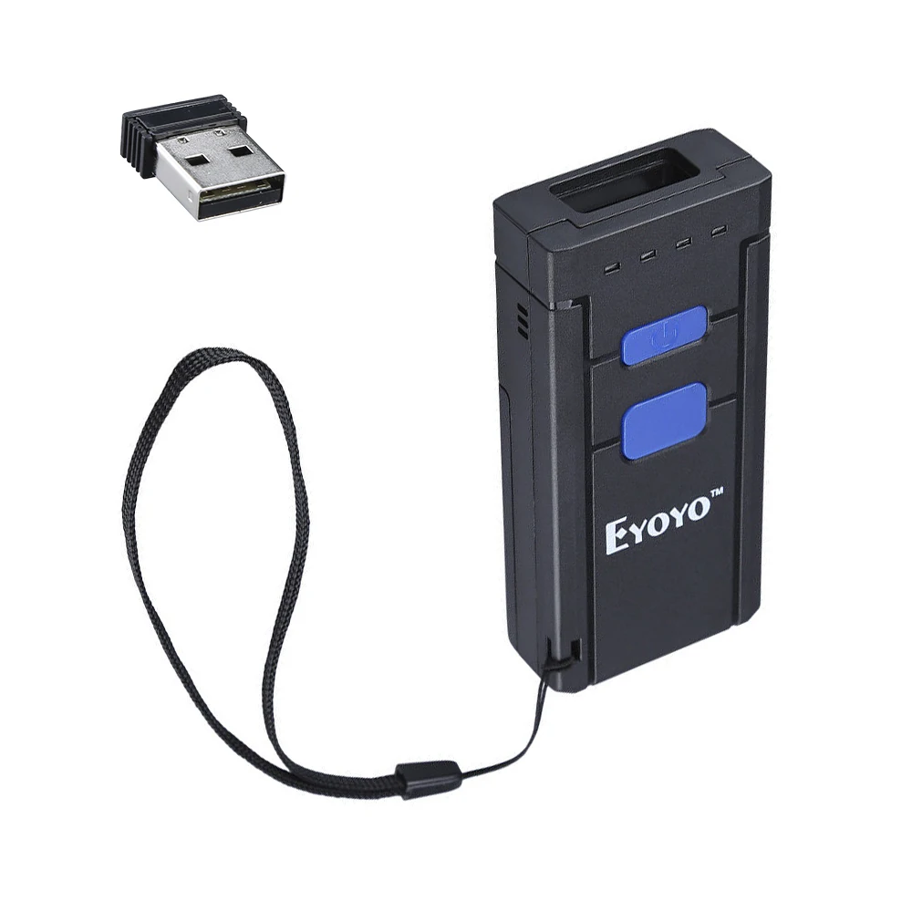 Eyoyo 1d Laser Ccd Portátil Barcode Scanner 16mb Armazenamento 1000mah Bateria Suporta Conexão Bluetooth para Windows Android Ios