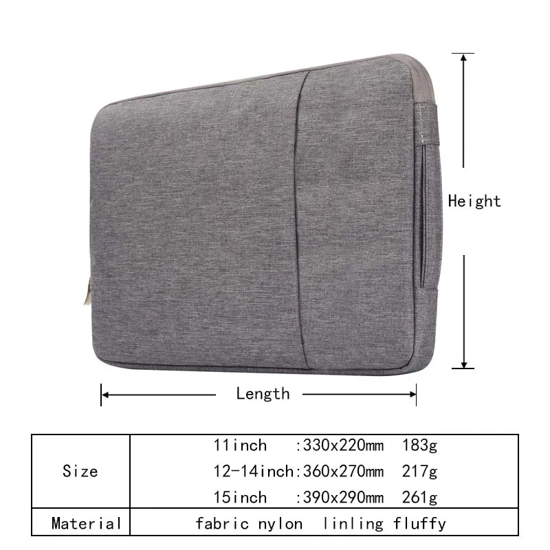 Custodia Universale Per Laptop Huawei MateBook (13-14") E Altri - Nylon, Antiacqua